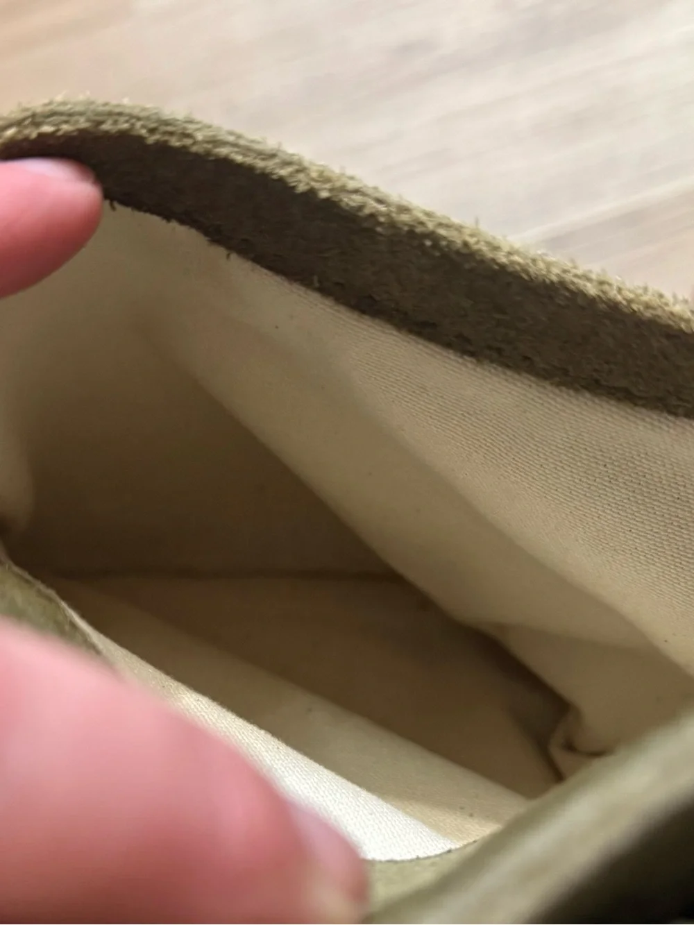 margot Olive Suede bohemian-style crossbody bag